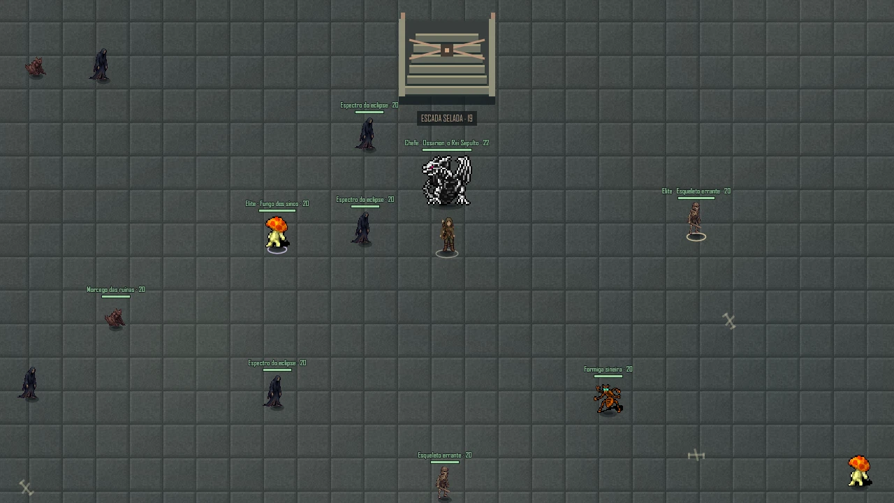 The Endless Rift: Floor 19: elites, a sealed staircase and the Buried King waiting between them.