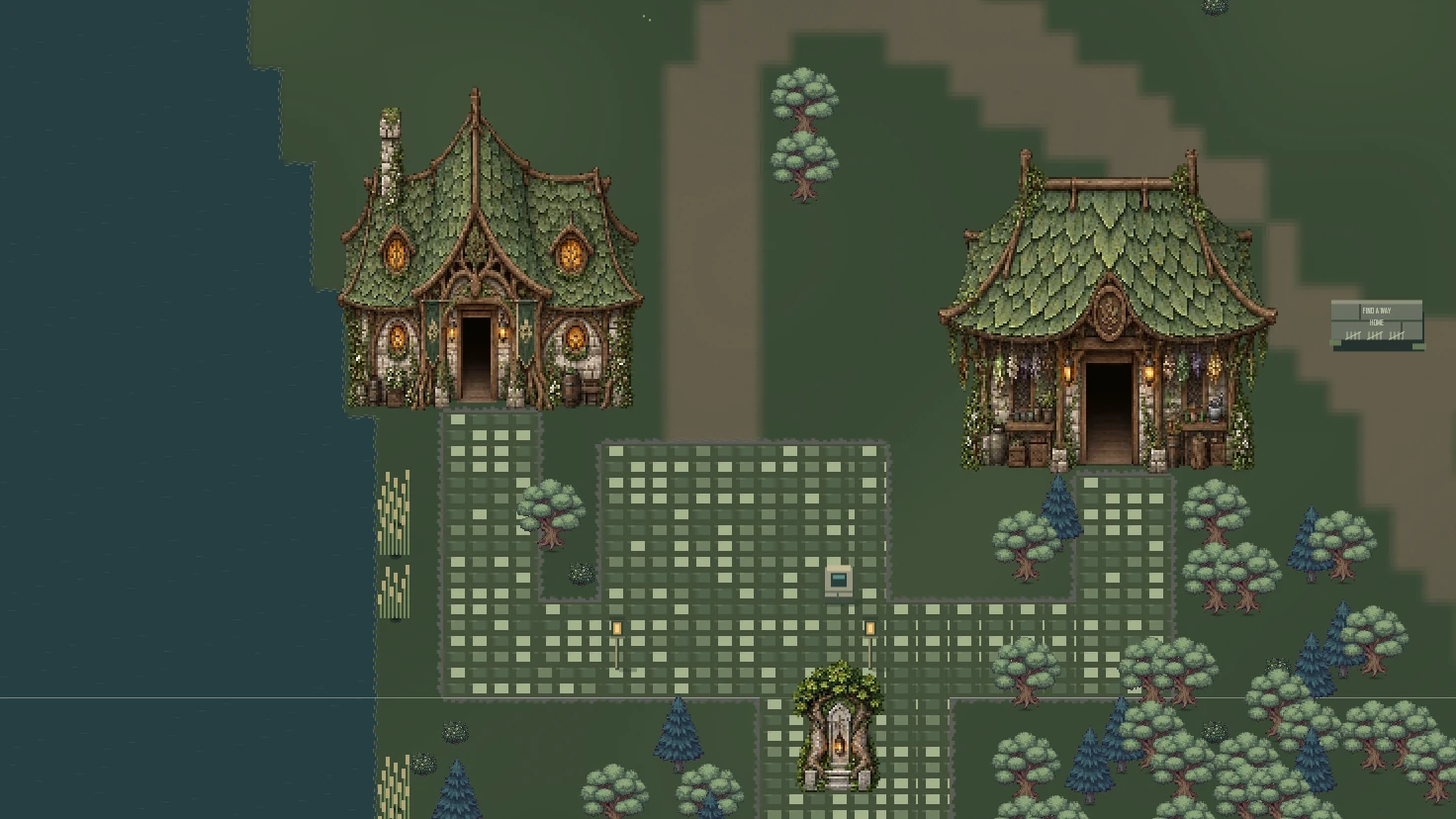 Rootbound Haven, settlement in Whispering Woods